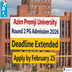 Azim Premji University Round 2 PG Admission 2026 Deadline Extended; Apply by February 25 @azimpremjiuniversity.edu.in